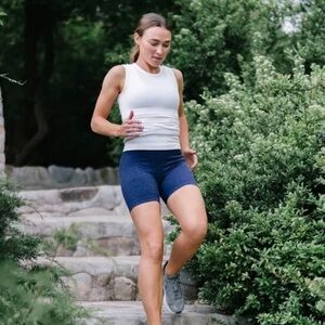 Zyia Active Seamless Hustle Shirts Dark Navy space dye size: xxl